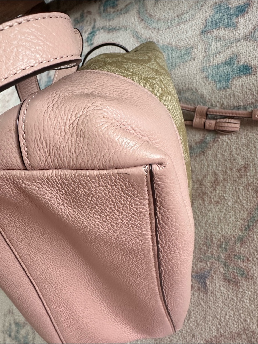 Disney x Coach 101 Dalmatians Elle Backpack Pink Signature Canvas Rare - Picture 9 of 9